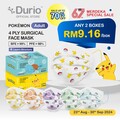 Durio 546A Pokémon 4 Ply Surgical Face Mask 